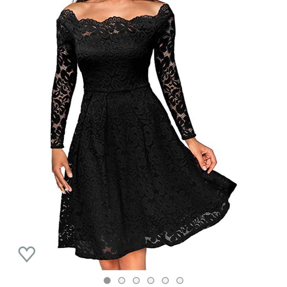 Lace Black Dress Size M